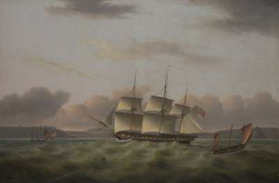 Image of H.M. Frigate “Endymion” off Plymouth
