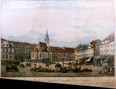 Image of Vue du Marché de l’Hopital et de la petite Eglise Ste Gertrude, Berlin