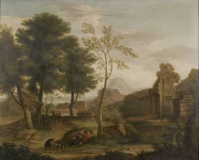 Image of Classical Landscape with Figures: “The Grand Tour”
