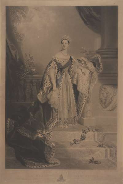 Image of Queen Victoria (1819-1901) Reigned 1837-1901, in Coronation Robes
