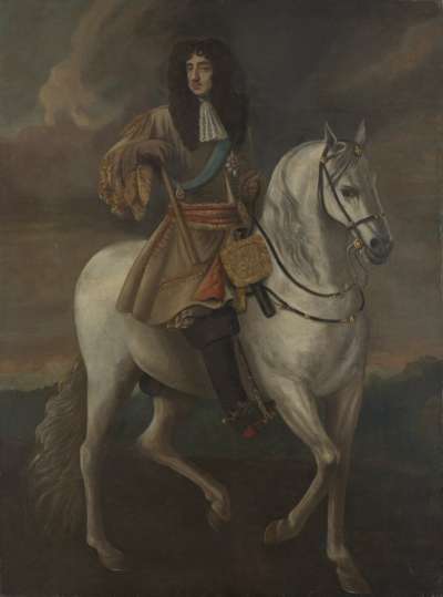 Image of King Charles II (1630-85) Reigned 1660-85, on Horseback