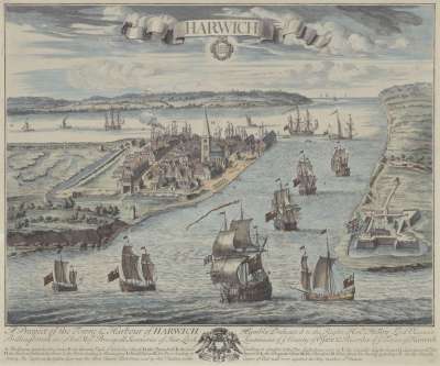 Image of A Prospect of the Town and Harbour of Harwich