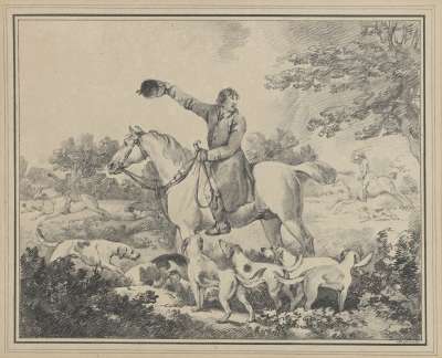 Image of Huntsman Surrounded by Dogs