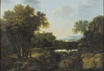 Image of Landscape with Camp Fire