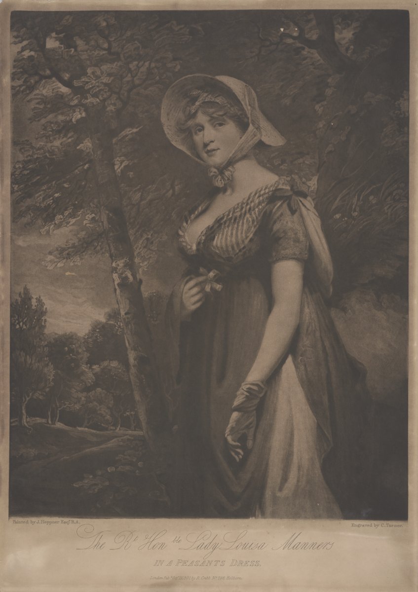 Image of The Rt Hon Lady Louisa Manners in a Peasant’s Dress