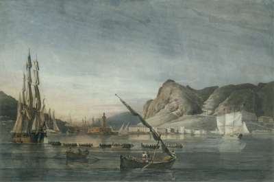 Image of HMS “Spartan” in the Bay of Palermo