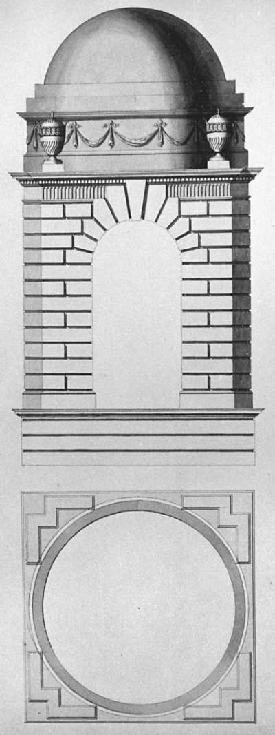 Image of Plan & Elevation of Small Tower, Somerset House