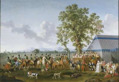 Image of A Boar Hunt at Persano under Ferdinand IV
