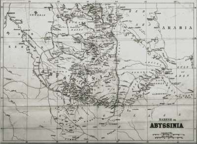 Image of Map of Habesh or Abyssinia