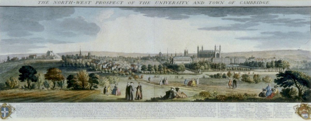 Image of The North-West Prospect of the University, and Town of Cambridge