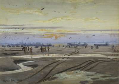 Image of Sunset on the Normandy Beaches 1944