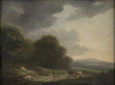 Image of Landscape with Herdsman and Flock