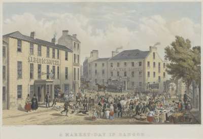 Image of A Market-Day in Bangor