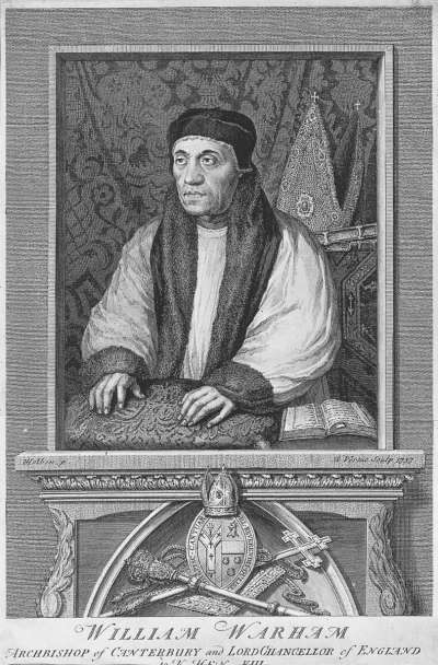 Image of William Warham Archbishop of Canterbury and Lord Chancellor of England to King Henry VIII