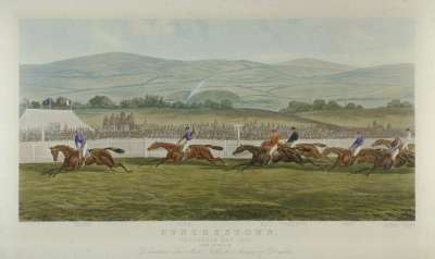 Image of Punchestown.  Conyngham Cup 1872. The Finish.