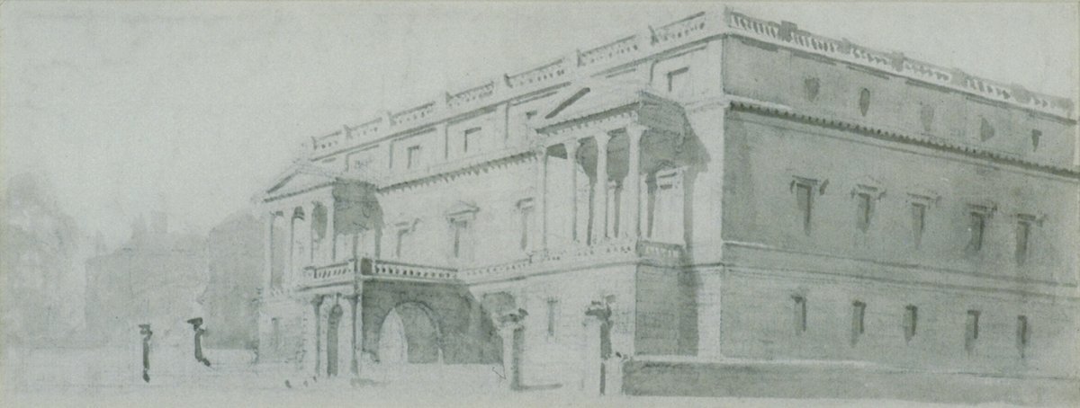 Image of Early sketch for Lancaster House Facade