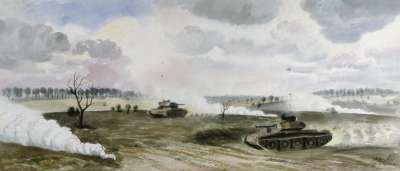 Image of Tanks on Manoeuvres near Newmarket