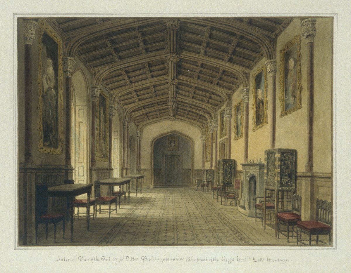 Image of Interior View of the Gallery at Ditton, Buckinghamshire: The Seat of the Rt Honble: Lord Montagu.