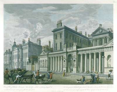 Image of View of Part of Whitehall Shewing Admiralty Office with the New Gateway designed and erected in the year 1760, & also a part of the Horse Guards etc
