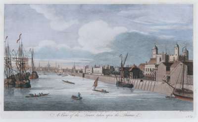 Image of A View of the Tower, taken upon the Thames