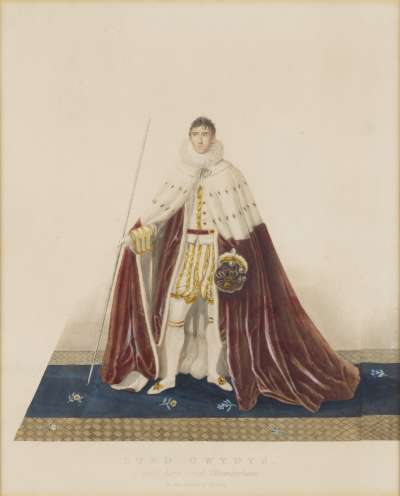 Image of Peter Burrell, 1st Baron Gwydyr (1754-1820), Deputy Lord Great Chamberlain, in Robes of Estate