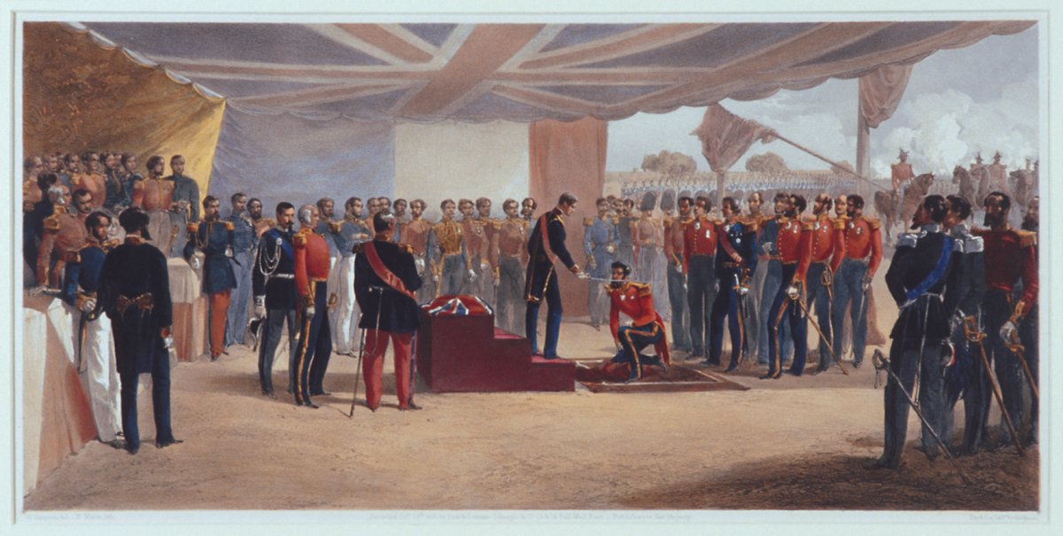 Image of The Investiture of the Order of Bath.  At the Head Quarters of the British Army Before Sebastopol