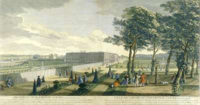 Image of Prospect of Hampton Court from the Garden Side / Veue du Chateau d’Hampton-Court du Côte du Jardin