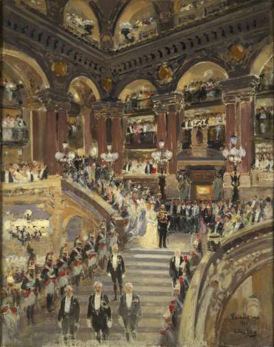 Image of L’arrivée du Roi George V et de la Reine Mary à l’Opéra, Paris