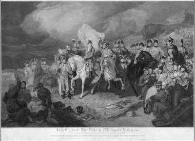 Image of Field Marshal the Duke of Wellington Giving Orders to his Generals Previous to a General Action