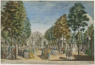 Image of The Triumphal Arches, Mr.Handel’s Statue &c, in the South Walk of Vauxhall Gardens