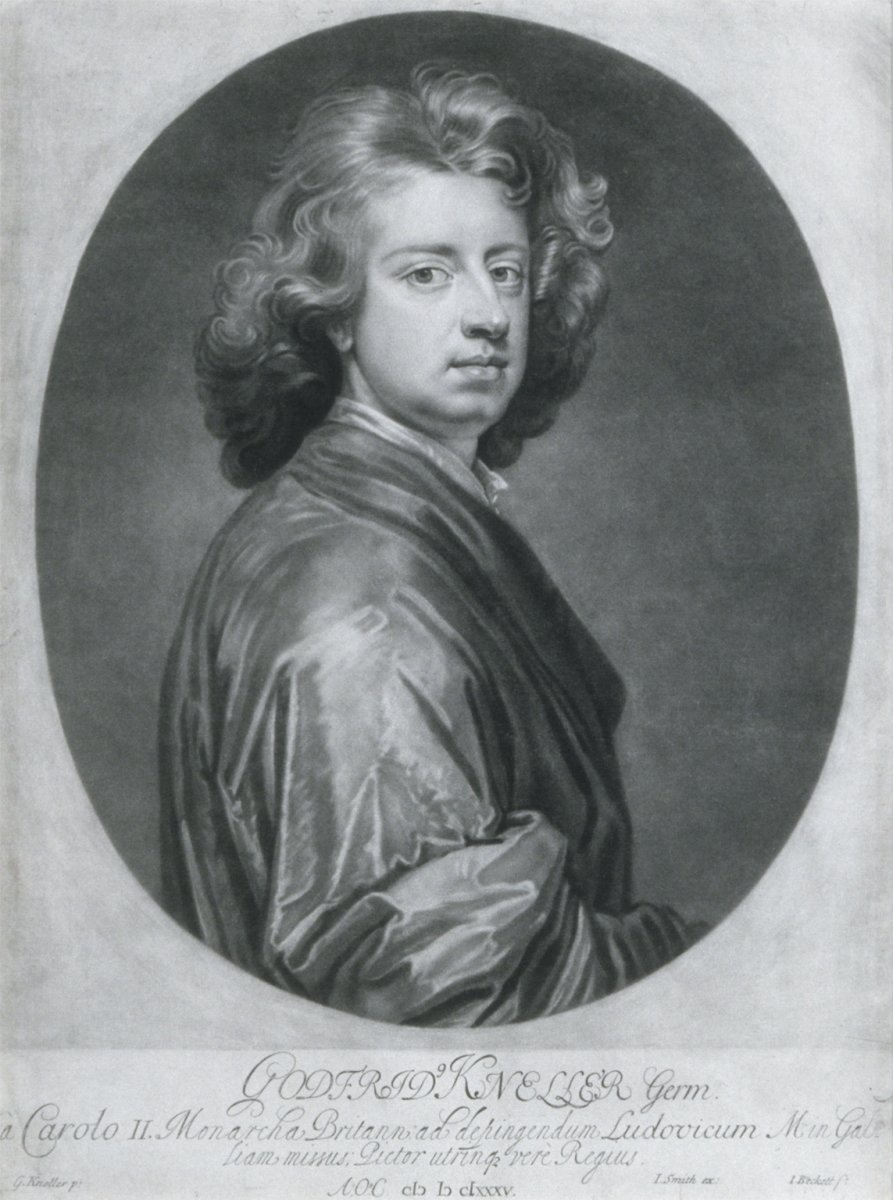 Image of Sir Godfrey Kneller (1646-1723) portrait painter: self portrait