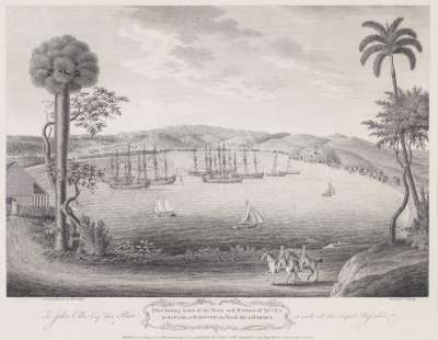 Image of A View Looking South of the Town and Harbour of Lucea in the parish of Hanover, the North Side of Jamaica