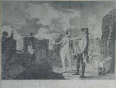 Image of General Eliott on the King’s Bastion, Gibraltar, 13 September 1782