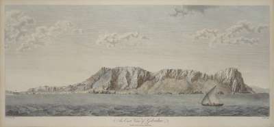 Image of An East View of Gibraltar [facsimile engraving]