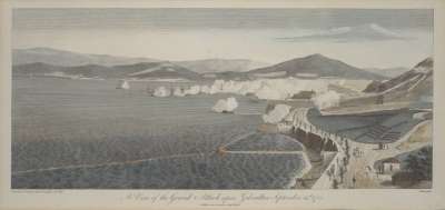 Image of A View of the Grand Attack upon Gibraltar, 13 September 1782 [facsimile engraving]