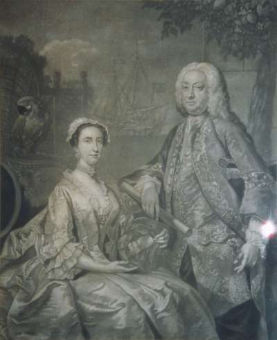 Image of Francis Columbine (d. 1746) army officer; Governor of Gibraltar 1739-40, and his wife Ann Columbine ( (née Master)