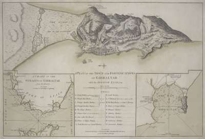 Image of A Plan of the Town and Fortifications of Gibraltar with the Spanish Lines etc