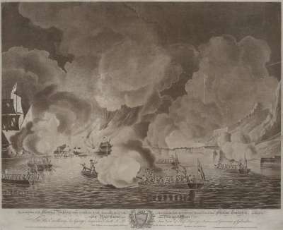 Image of The Destruction of the Floating Batteries before Gibraltar, 14 September 1782