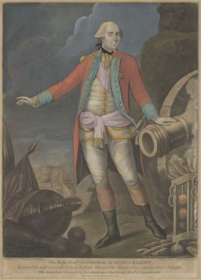 Image of George Augustus Eliott, 1st Baron Heathfield of Gibraltar (1717-90) General; Defender of Gibraltar, Governor of Gibraltar 1777-90