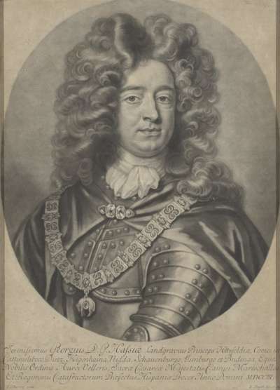 Image of George Louis, Prince of Hesse-Darmstadt (1669-1705) Field Marshal in the Austrian Army and conqueror of Gibraltar; Governor of Gibraltar 1704