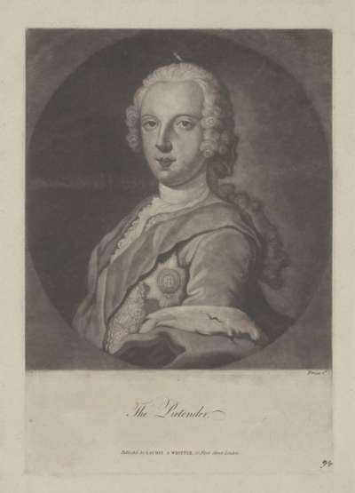 Image of Prince Charles Edward Stuart (known as the Young Pretender, Bonnie Prince Charlie) (1720-1788)