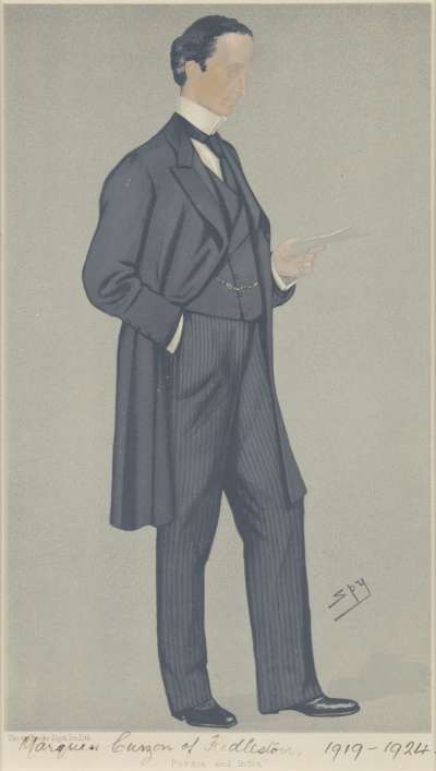 Image of George Nathaniel Curzon, Marquess Curzon of Kedleston (1859-1925) politician, traveller and Viceroy of India