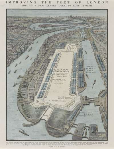 Image of Improving the Port of London: The Huge New Albert Dock