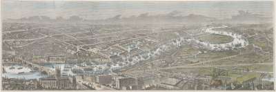 Image of Panorama of the River Thames in 1845