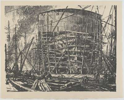 Image of Building Ships: On the Stocks