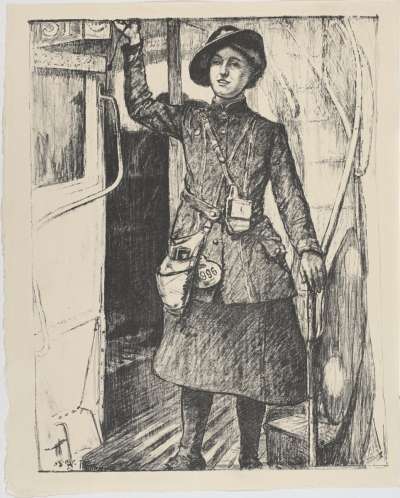 Image of Women’s Work: In the Towns – A Bus Conductress