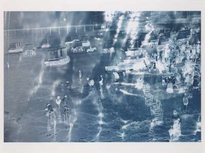 Image of The Chemistry of Light No.8 Glass negative c.1890 12″ x 10″ silver gelatin emulsion in decay, Eastbourne 2012