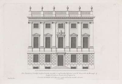 Image of The Elevation of Lindsey House in Lincolns Inn Fields