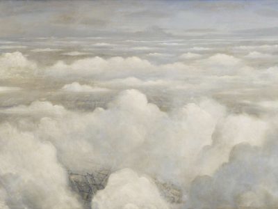 a view of clouds from an aeroplane