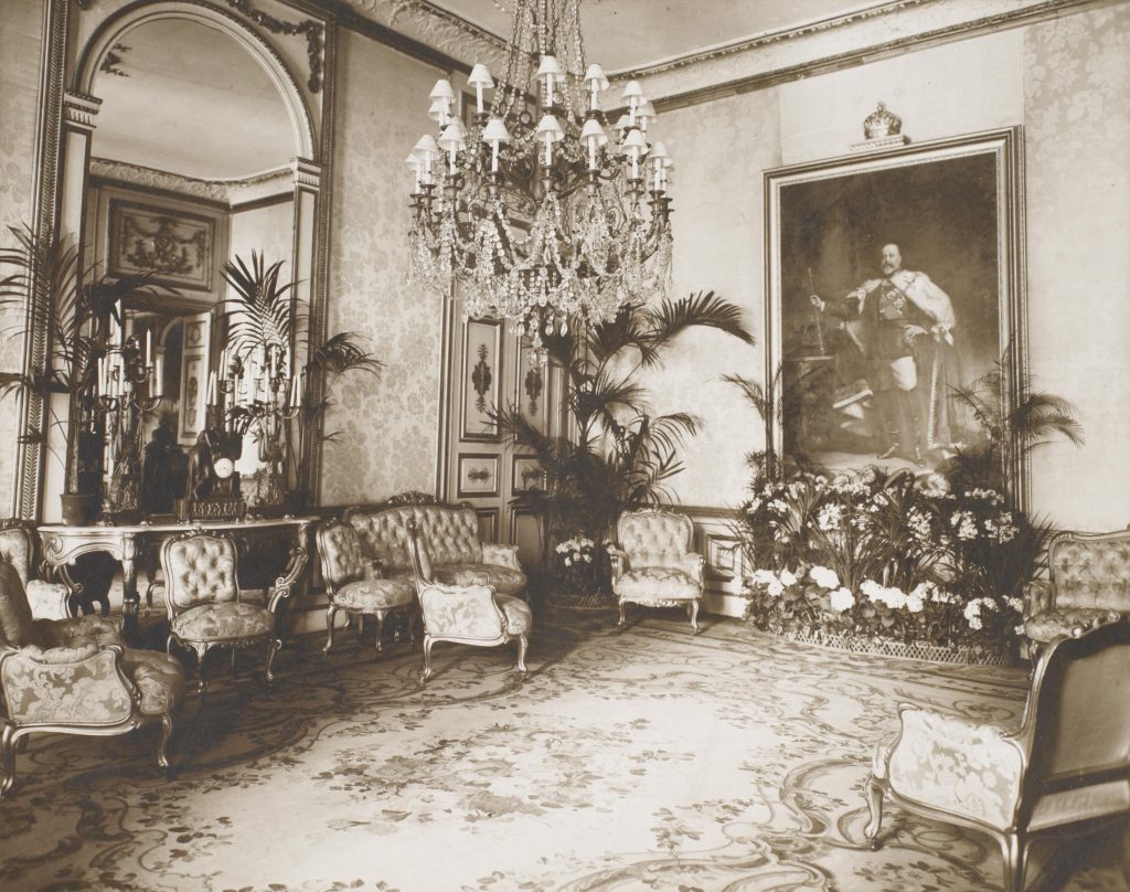 interior of an grand room in an embassy